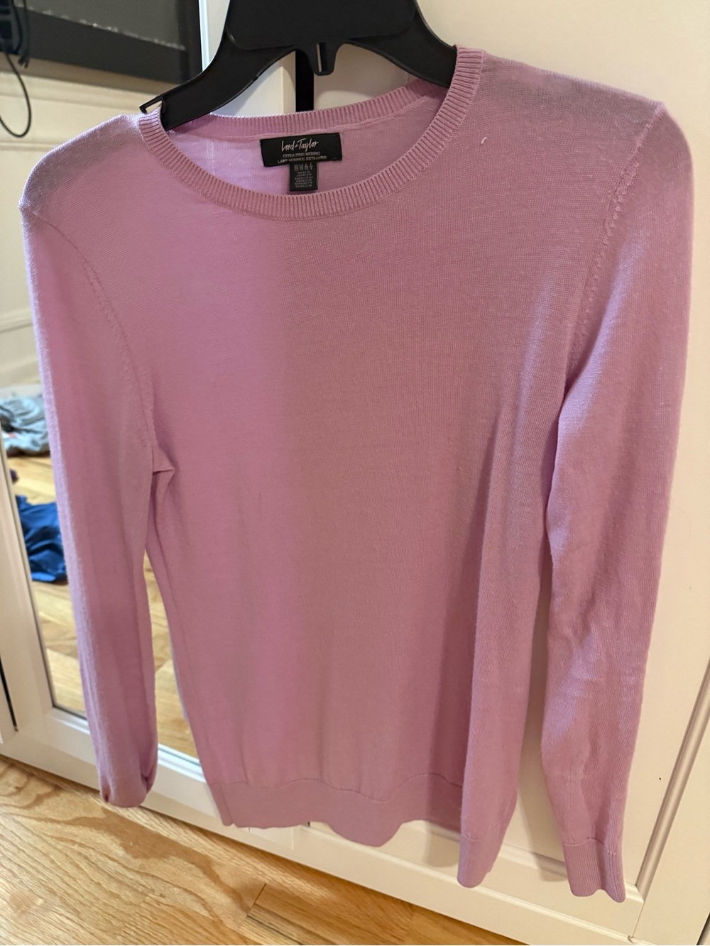 Lord & Taylor Lavender Crewneck Sweater